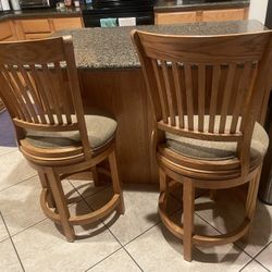 Wooden Barstools 