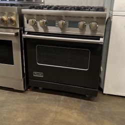 Viking 30”Wide Dual Fuel Range Stove Gloss Black