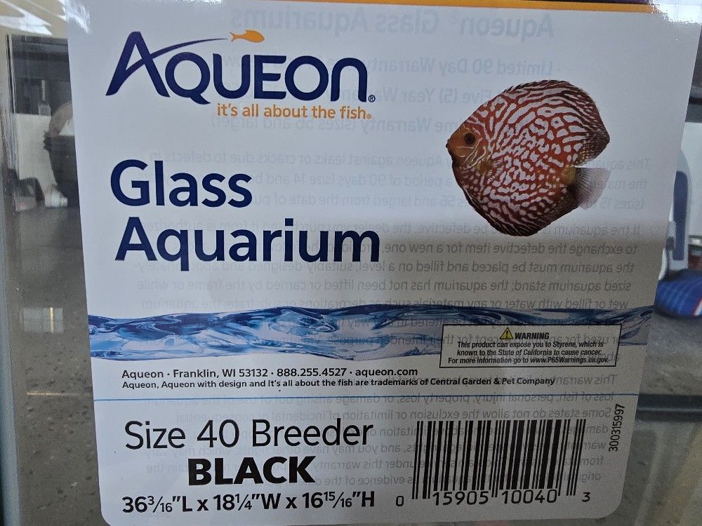 Aqueon Standard Open-Glass Glass Aquarium Tank, 40 Gallon