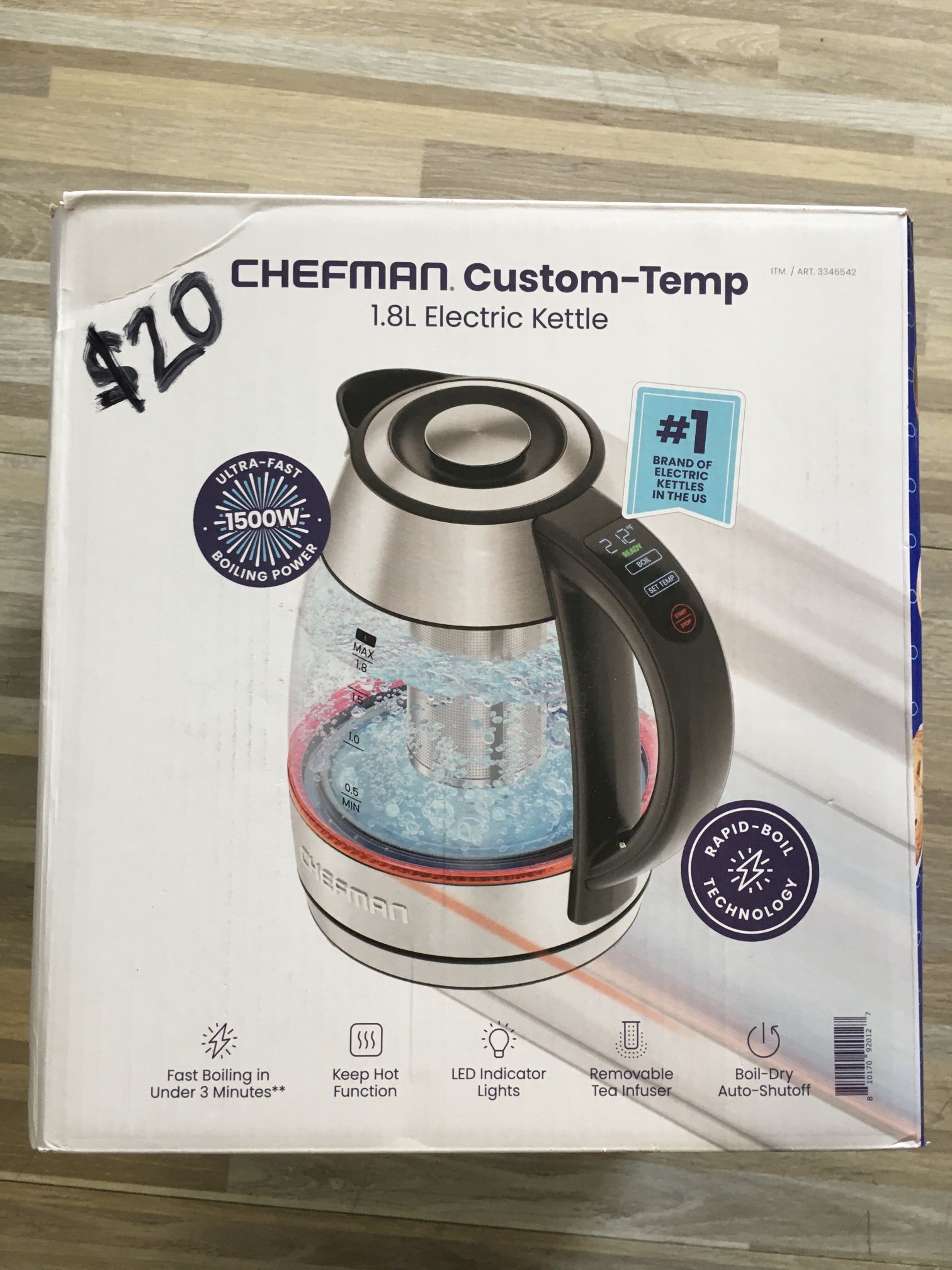Chef man Custom temp electric kettle