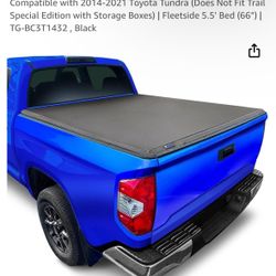 Toyota Tundra Truck Bed Cover - Tyger Auto T3 Soft Tri-Fold Truck Bed Tonneau Cover