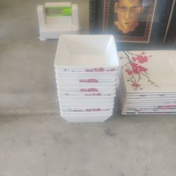 12 Bowls And 12 Small Plates 