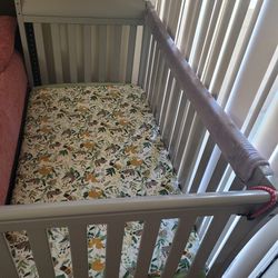 Baby Crib With Waterproof Mattress