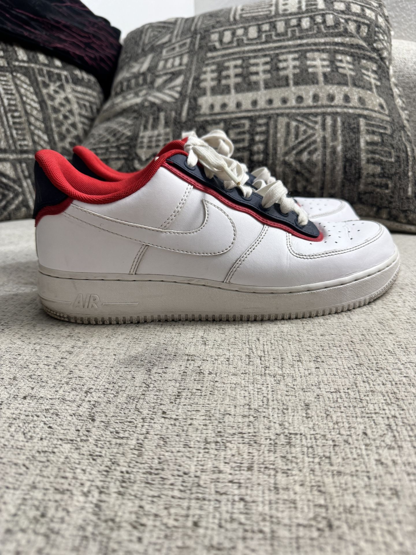 Nike Air Force 1 Low '07 LV8 Double Layer Obsidian Red AO2439-100 Men’s Size 9M