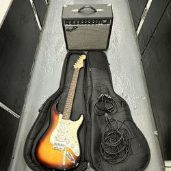 Tom Morello (Rage Against The Machine) Signed Fender Stratocaster Sunburst Guitar and Frontman 25R