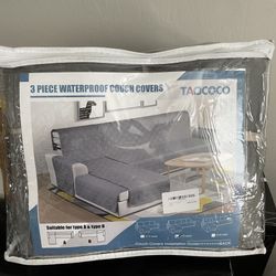 New/ unused TAOCOCO waterproof sectional couch covers 