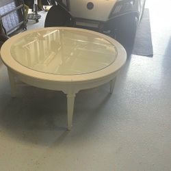 Glass Wood Coffee Table