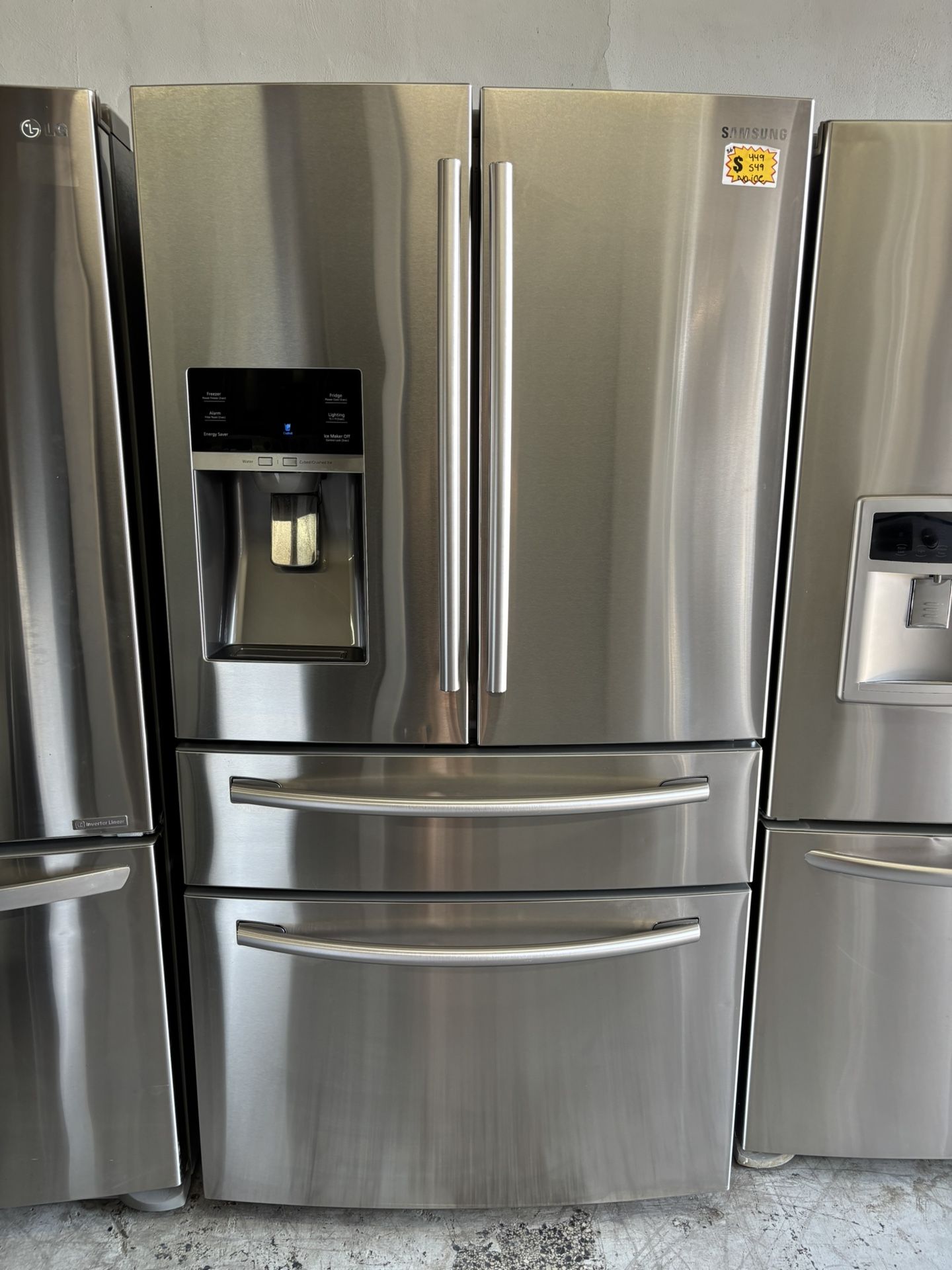 SAMSUNG 36” FRENCH DOOR REFRIGERATOR NO ICE