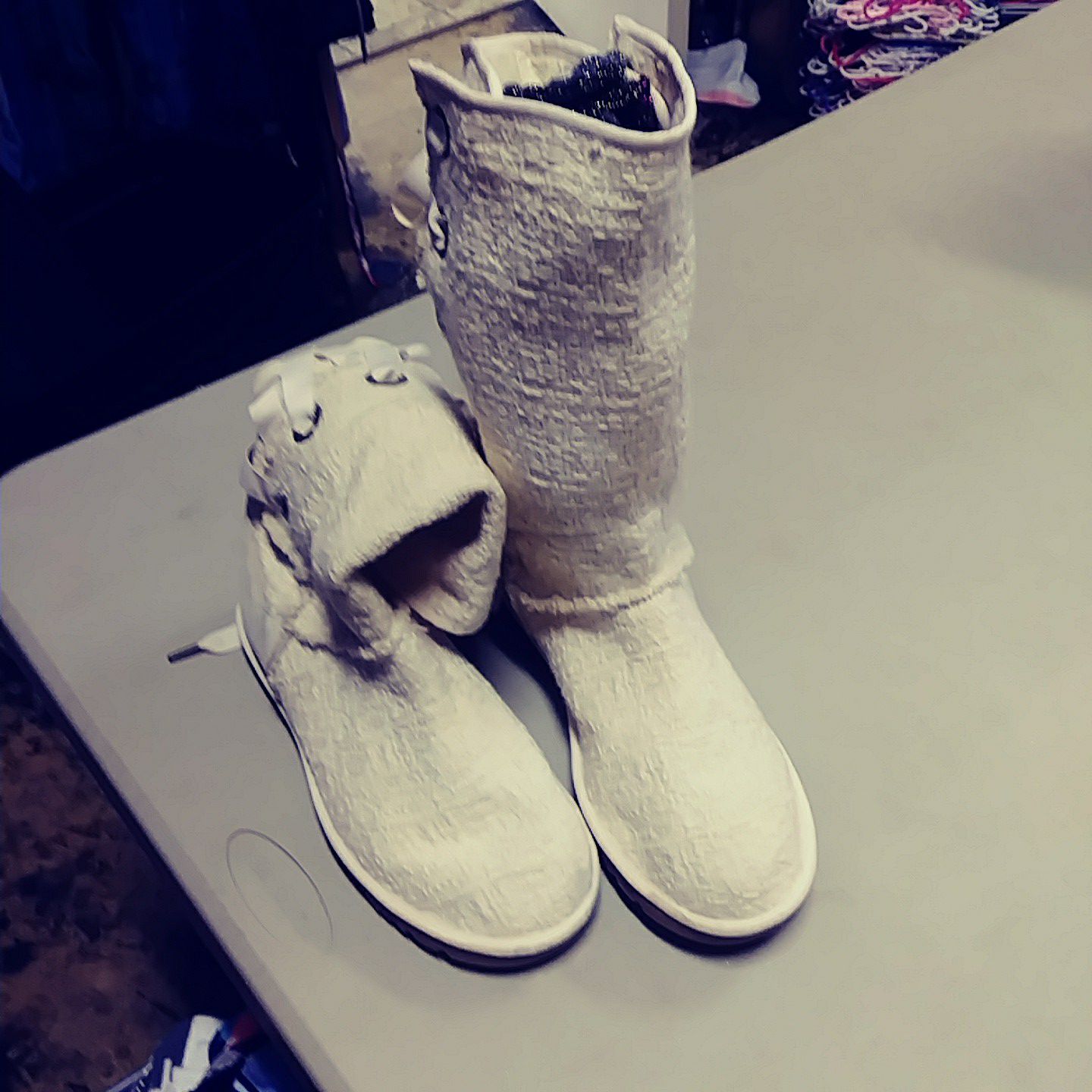 Fabric cloth boots