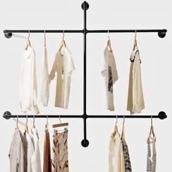 Must Go! Industrial Pipe Wall Rack  