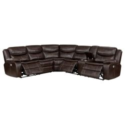 New Sectional Sofa with 3 Power Recliners On Sale Now Dont Miss