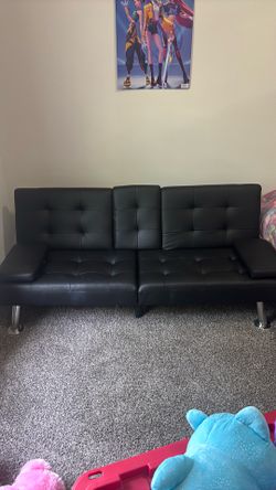 Small black futon