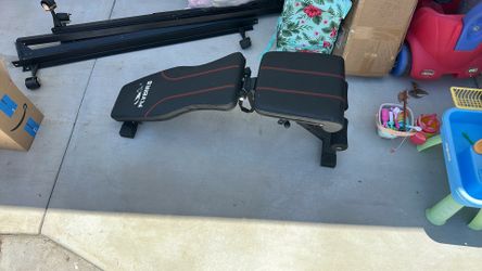 Small adjustable workout bench