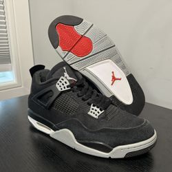 Jordan 4 Black Canvas Sz 12 