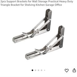 2pcs Support Brackets for Wall Storage Practical Heavy Duty Triangle Bracket for Shelving Kitchen Garage Office  3 models 12inch. 16inch. 20inch 