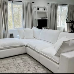 Cali Cloud Pearl Modular 4 Piece Sectional