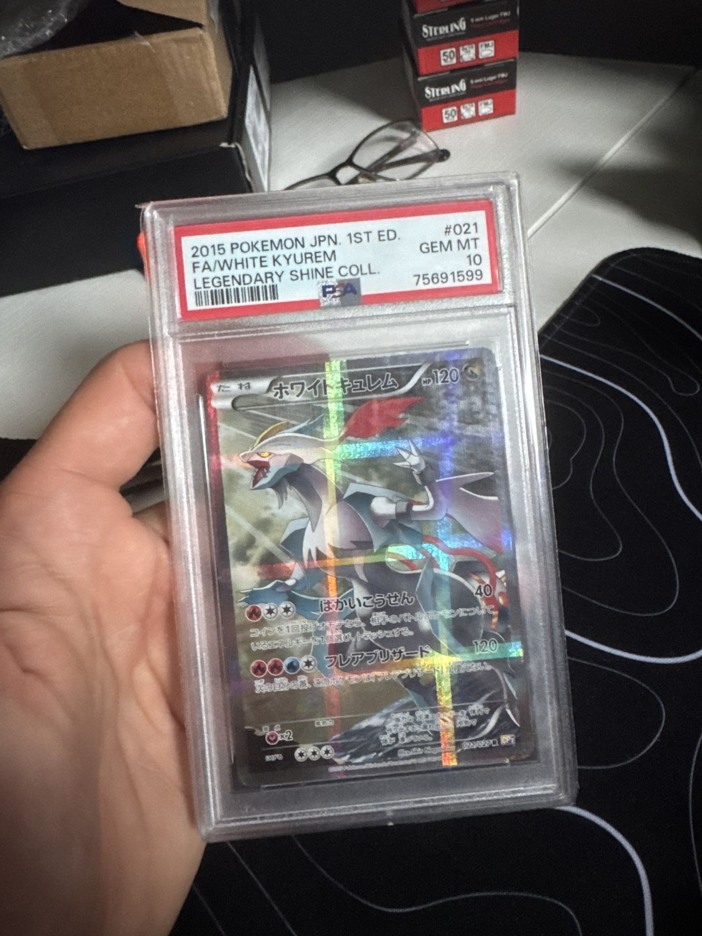 White Kyurem Legendary Shine PSA 10