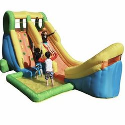 Pick Up In Fresno 💦🔥🔥new  Splash into summer with the Inflatable Half Pipe water slide by Sportspwer! Kids can try to score a basketball shot as th