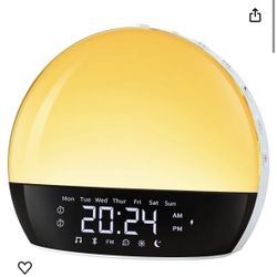Sunrise Alarm Clock With Bluetooth Speaker Sound Machine