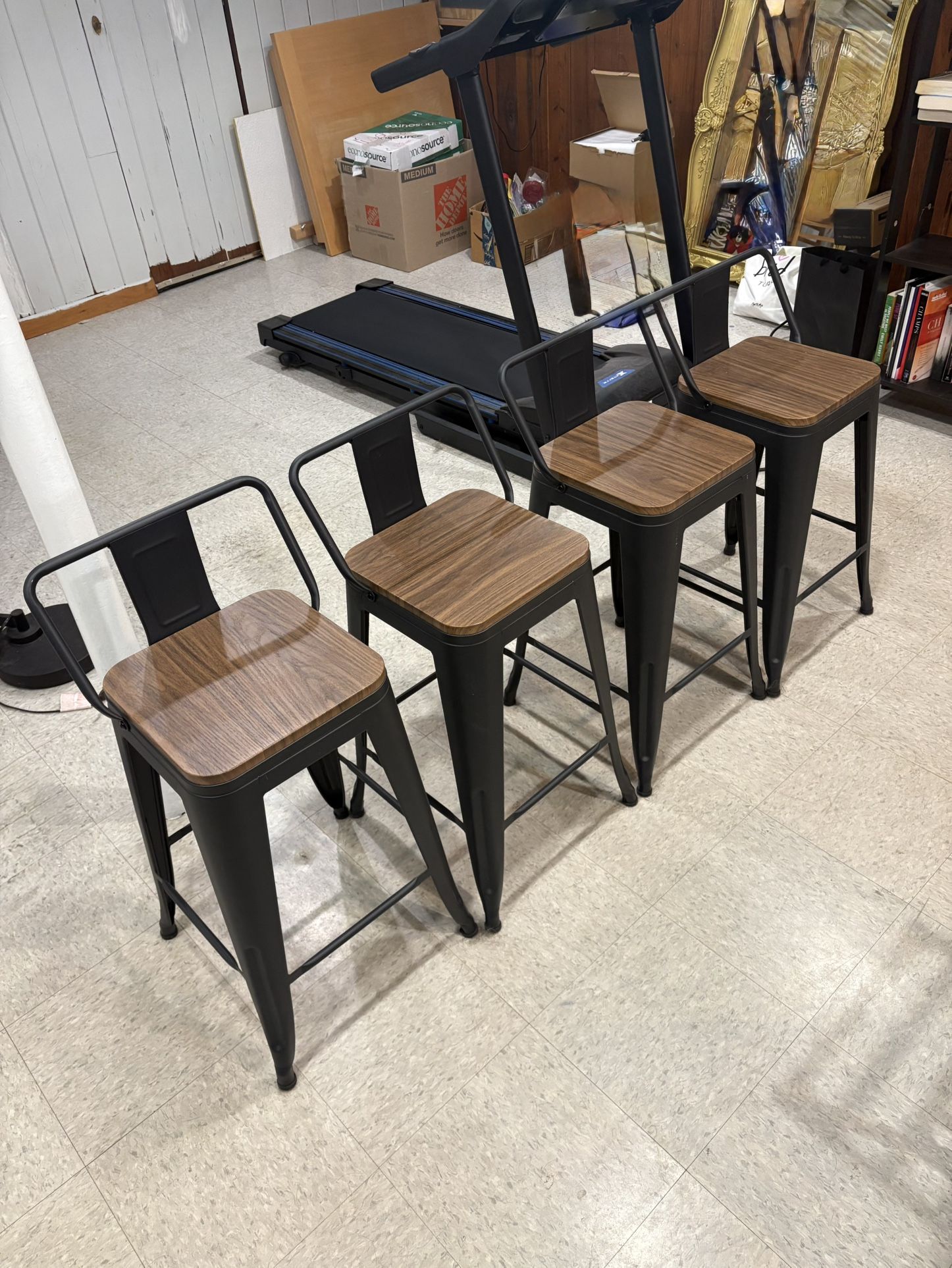 4 Small Bar Stools