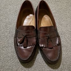 Genuine Leather & Tassel Loafers