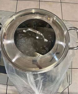 Princess house Large Stainless Steel Stock Pot with Glass Lid