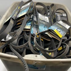 50 Premium Automotive Belts - Continental Elite & Ford Motorcraft - Complete Inventory $725 OBO