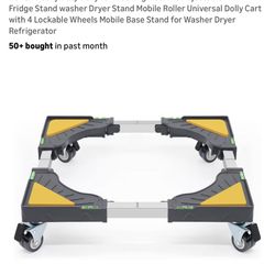 Stand Mobile Roller Universal Dolly Cart with 4 Lockable Wheels Mobile Base Stand