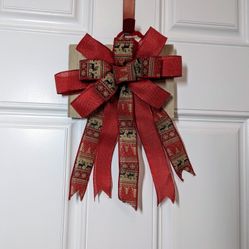 Beautiful 10" x 14" Holidays Bow
