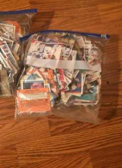 A bunch of baseball cards from the 1900s