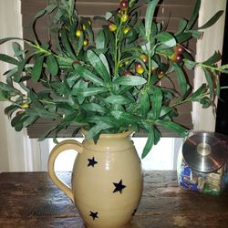 Primitive Heavy Crock like Pitcher.  No Chips or Cracks