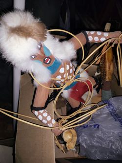 Misc ...hopi dancer, jewelry box, etc