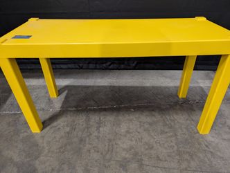 Vibrant Yellow plastic Rectangular table