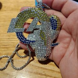 Los Angeles Rams Necklace New