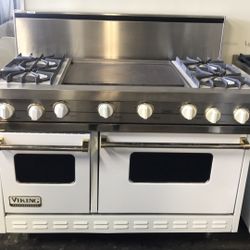 VIKING 48”WIDE GAS RANGE STOVE WITH GRIDDLE 
