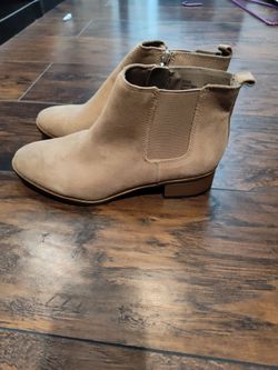 Tan Suede Ankle Boots size 8.5