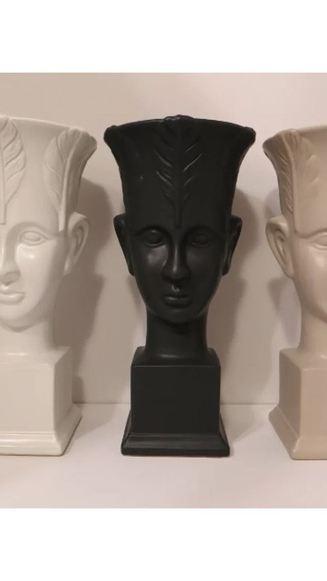 3 Colors With Large Leaves Head Face Lady Modern European Flower Vases 12 inch $40 Each