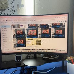 27" Curved Gaming Samsung Pc Monitor
