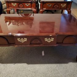 Cherry  Coffee And End Tables 