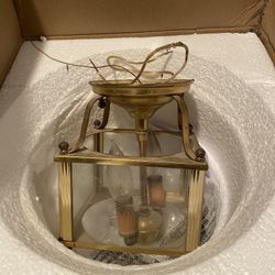 Foyer Small Light 6 Inch Wide X 4 Inch - Hangs 7 Inch From Ceiling 