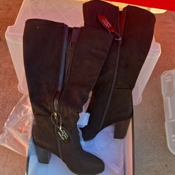 Style & Co Size 9 Women's Knee High Wide Calf Dress Boots