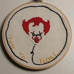 Pennywise Hoop Embroidery Piece