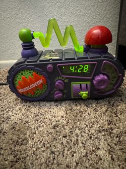 Vintage 1995 Nickelodeon Time Blaster Alarm Clock Radio - AS IS