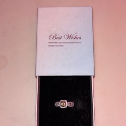 Vvs1 Mossinite 925 Silver Ring - size 7