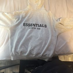 Essential Hoodie Grey Size Medium 