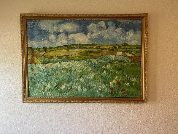 Plain At Auvers Oil Painting On Canvas By Vincent Van Gogh 