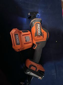 RIDGID 18v Brushless Cordless Reciprocating Saw with Battery and Charger