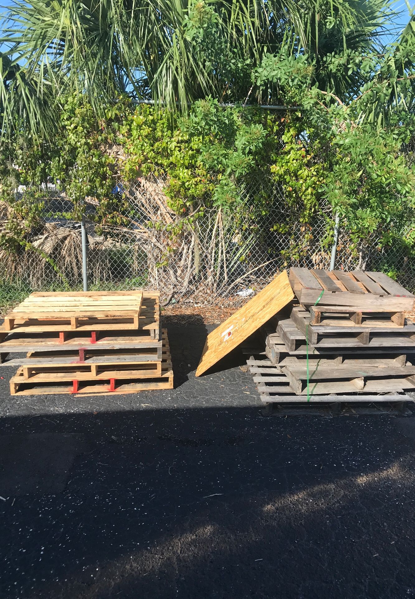 Wooden pallets all free just come pick up I have a forklift if needed