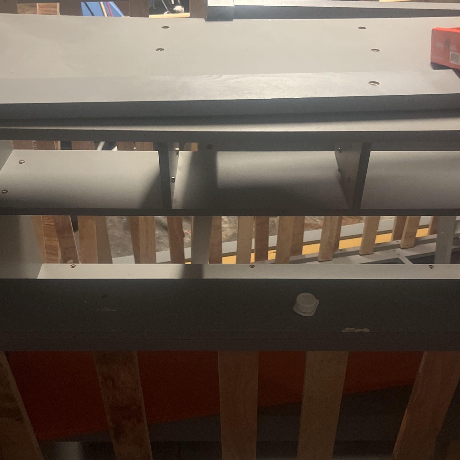 Wooden Bunk Bed With Bookshelves