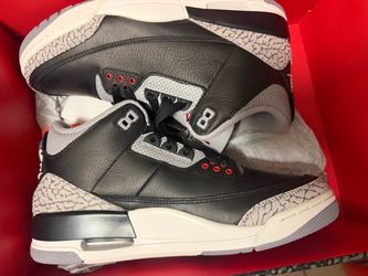 Black Cement 3's sz 7.5m brand new